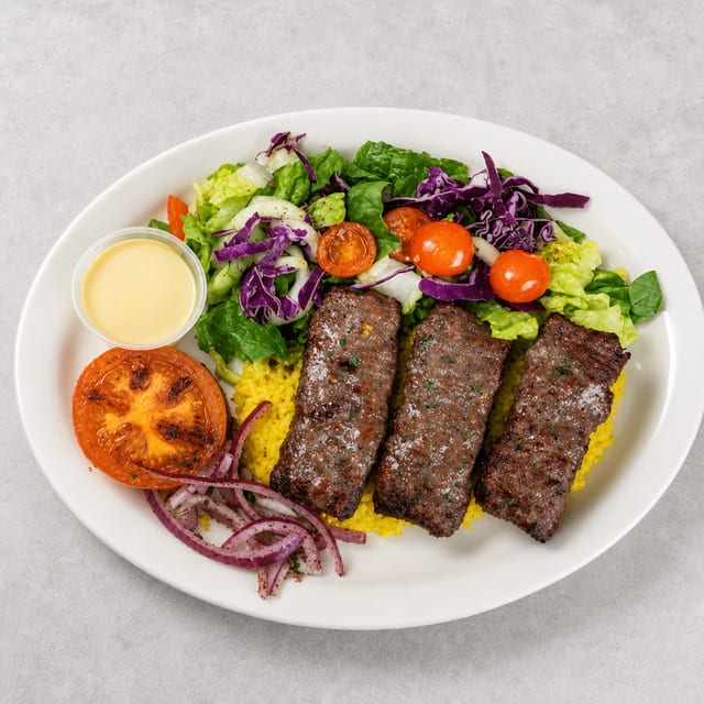 Kufta Kabob Plate.