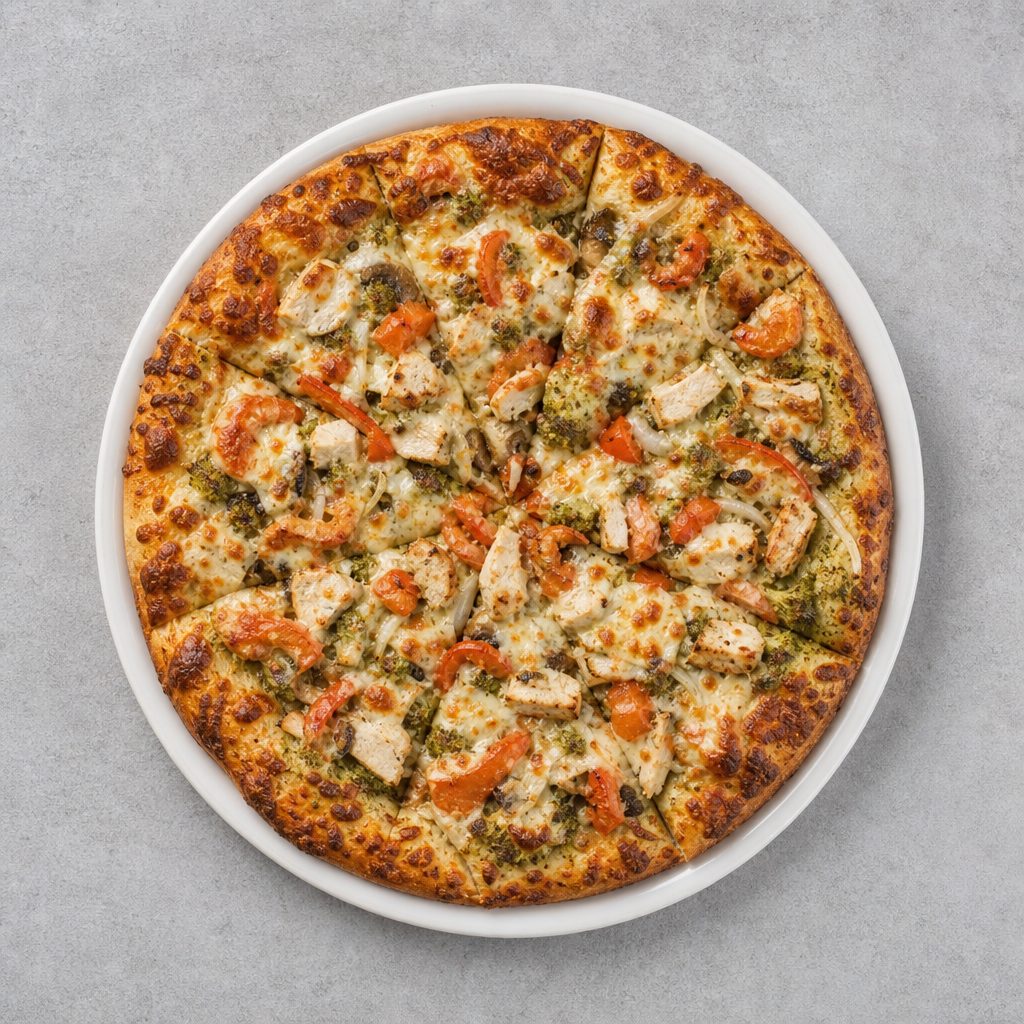 28. Pesto Chicken Pizza (14" Large).