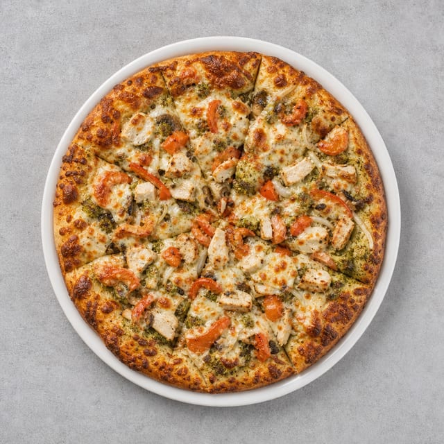 28. Pesto Chicken Pizza (14" Large).