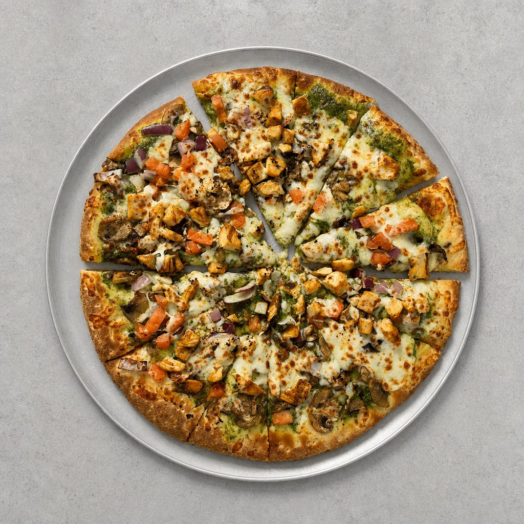 28. Pesto Chicken Pizza (16" Jumbo).