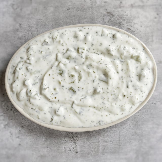 Yogurt with Cucumber Salad.